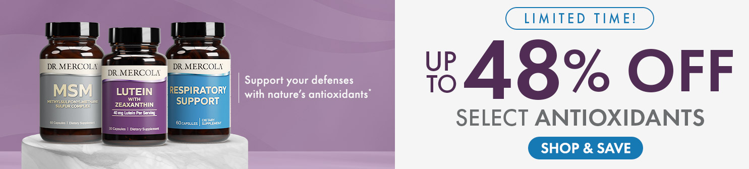 Get Up to 48% Off on Select Antioxidants