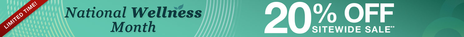 Get 20% Off Sitewide on National Wellness Month