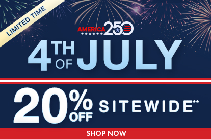 4th of July 20% Off Sitewide**