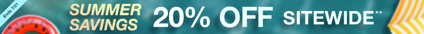 Get 20% Off Sitewide on Summer Savings