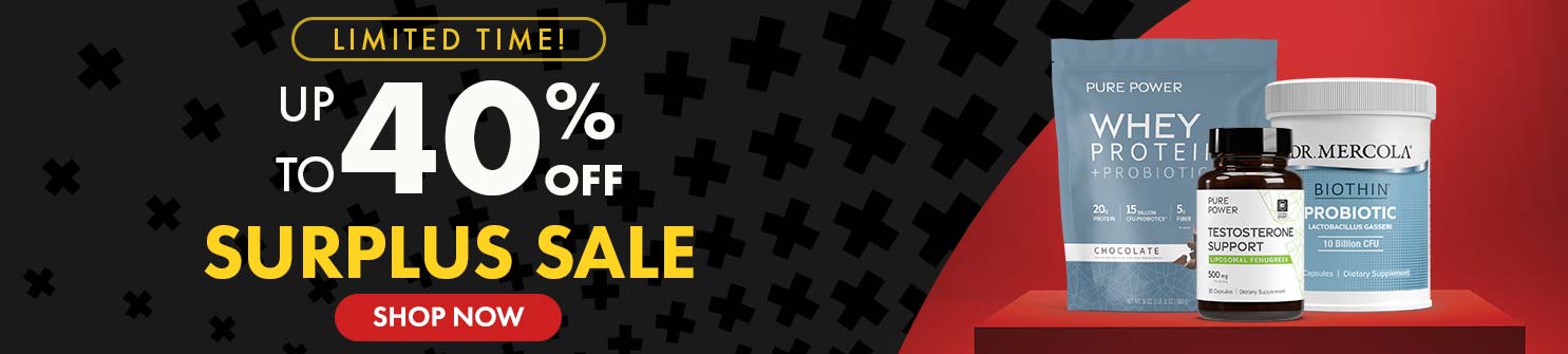 Get Up to 40% Off Surplus Sale