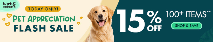 Get 15% Off 100+ Pet Items** on Pet Appreciation Flash Sale