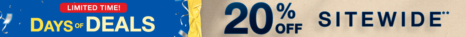 Get 20% Off Sitewide on Days of Deals