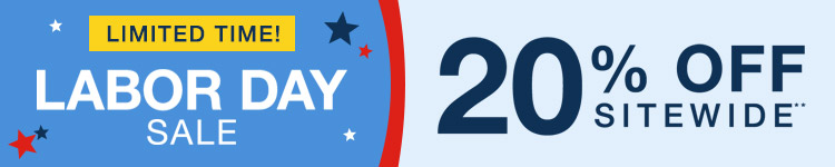 Get 20% Off Sitewide on Labor Day Sale