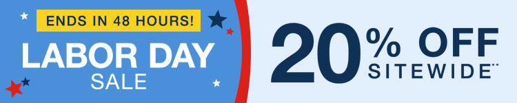 Get 20% Off Sitewide on Labor Day Sale