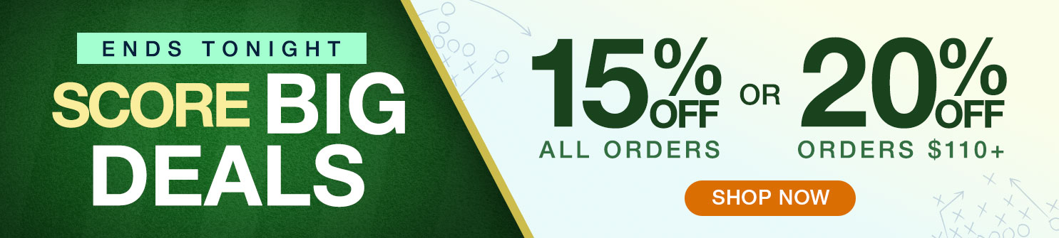 Get 15% Off All Orders or 20% Off Orders $110+ on Score Big Deals