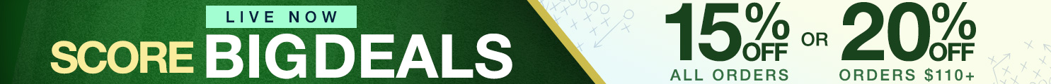 Get 15% Off All Orders or 20% Off Orders $110+ on Score Big Deals