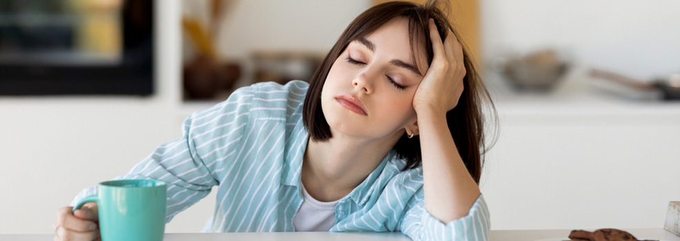 Sleepy woman