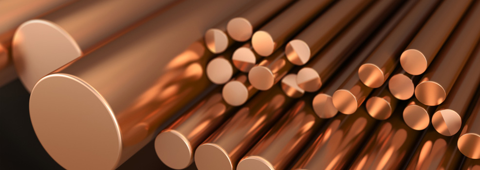 Copper metal rods