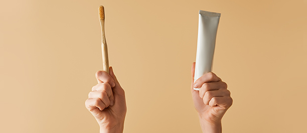 Toothbrush and toothpaste
