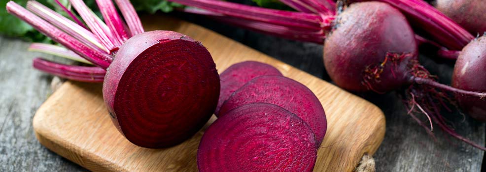 Sliced beetroot