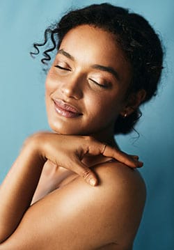 Dark-skinned woman