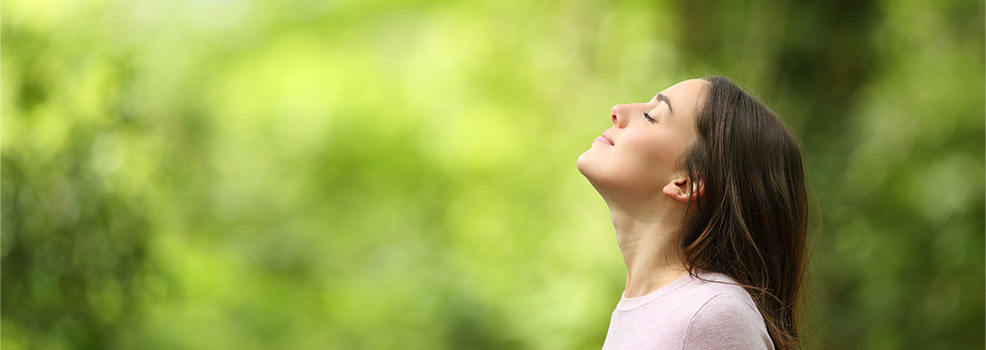 Relaxed woman