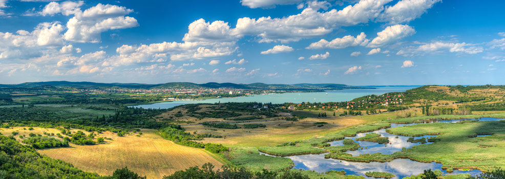 Lago de Balatón en Hungría