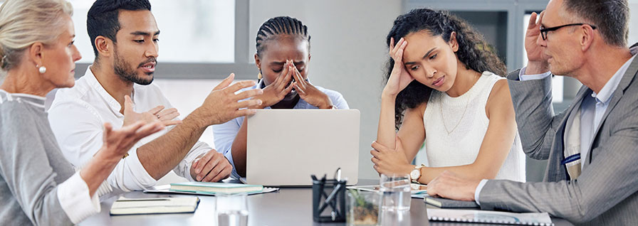 stressful group discussion