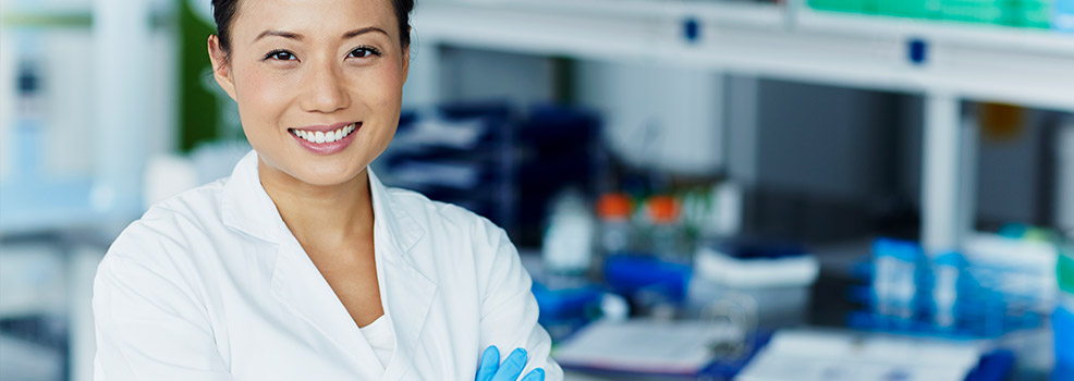 Female scientist
