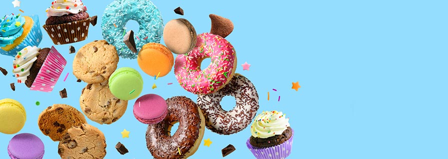 Donas pastelillos galletas