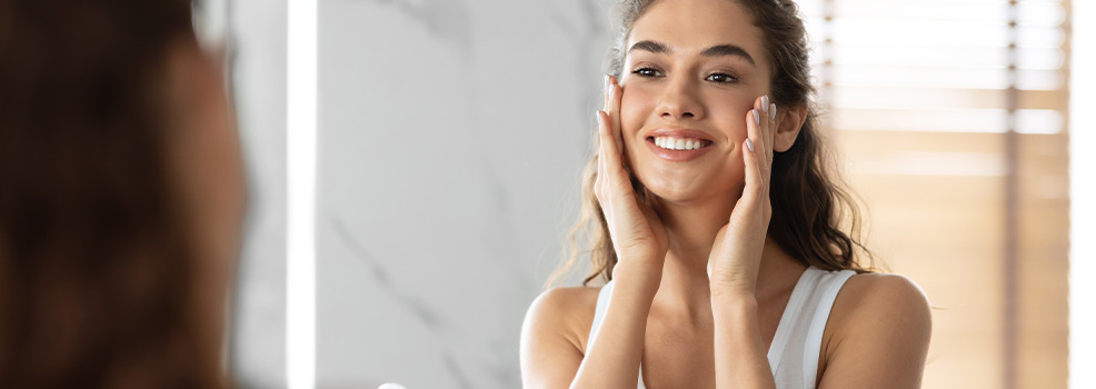 Woman with smooth skin