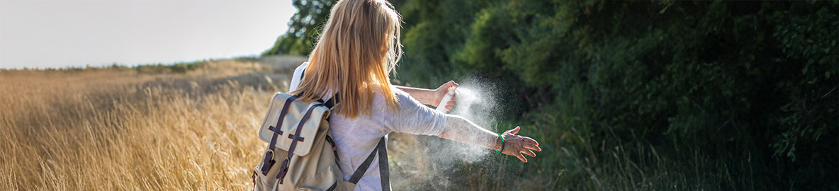 bug spray for hand or arm