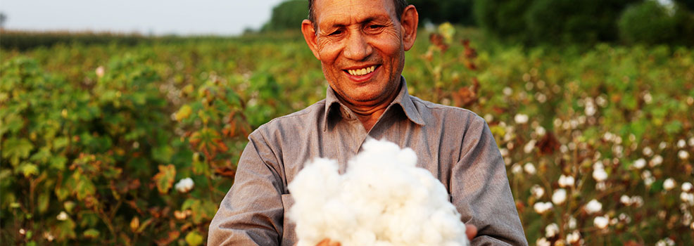 Farmer Carrying Cotton