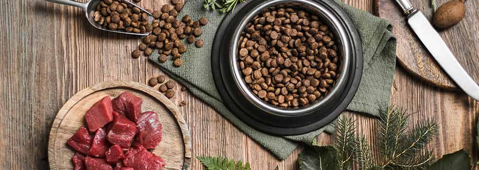 Meat dog food