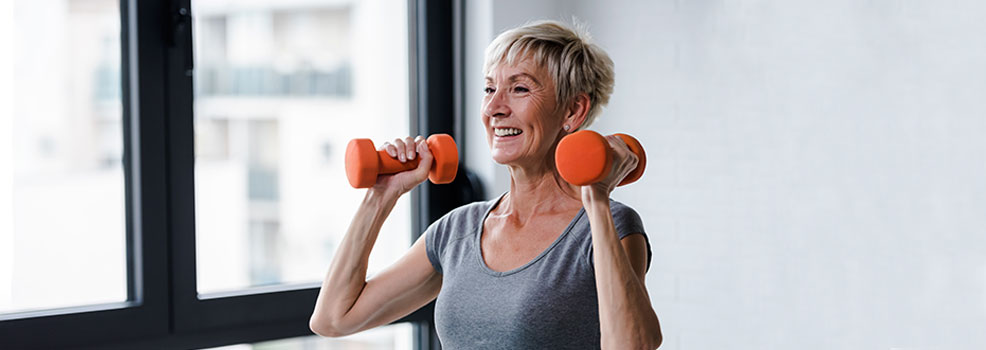 Woman exercising