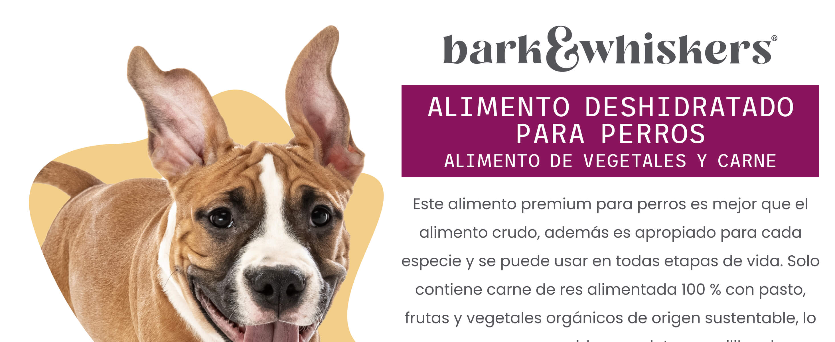 Bark & Whiskers® Dehydrated Dog Food - Beef & Veggie Entrée