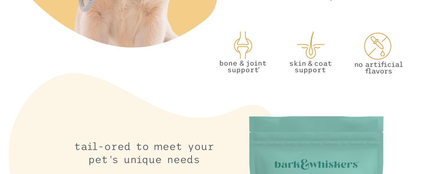Bark & Whiskers® Bone & Joint Bites A+ Banner 2