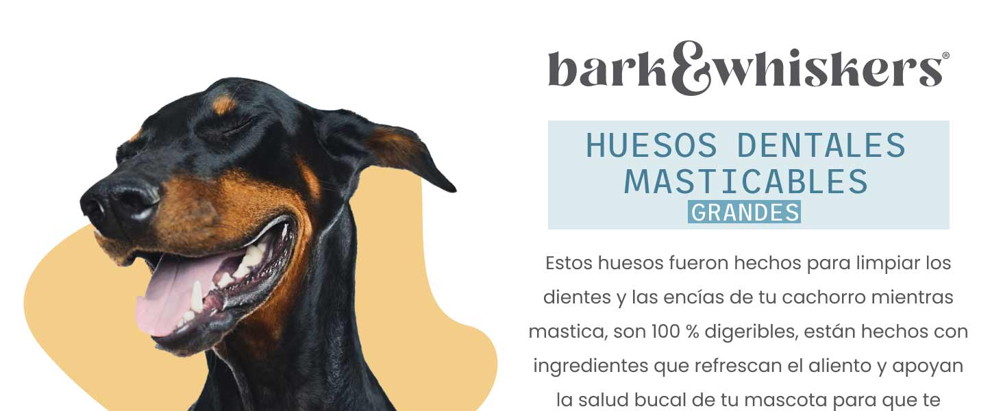 Bark & Whiskers® Dental Chew Bones - Large