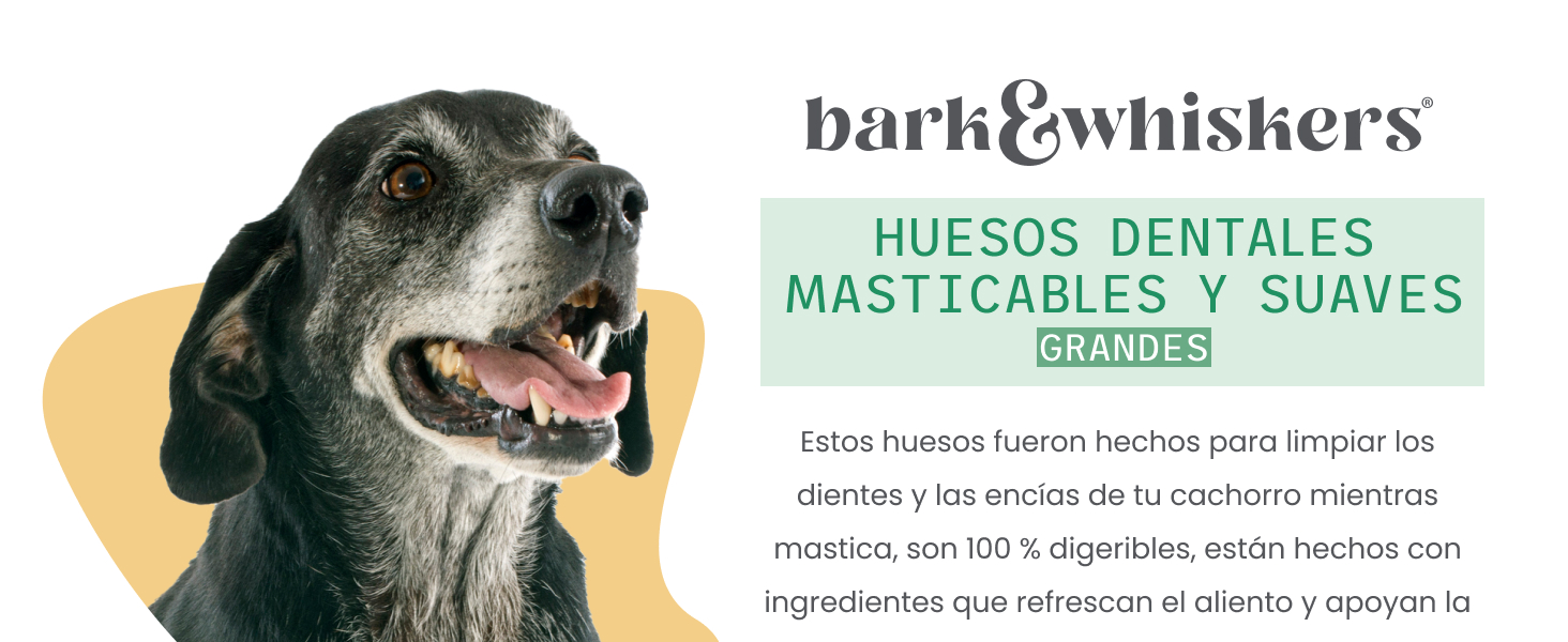 Bark & Whiskers® Gentle Dental Chew Bones - Large