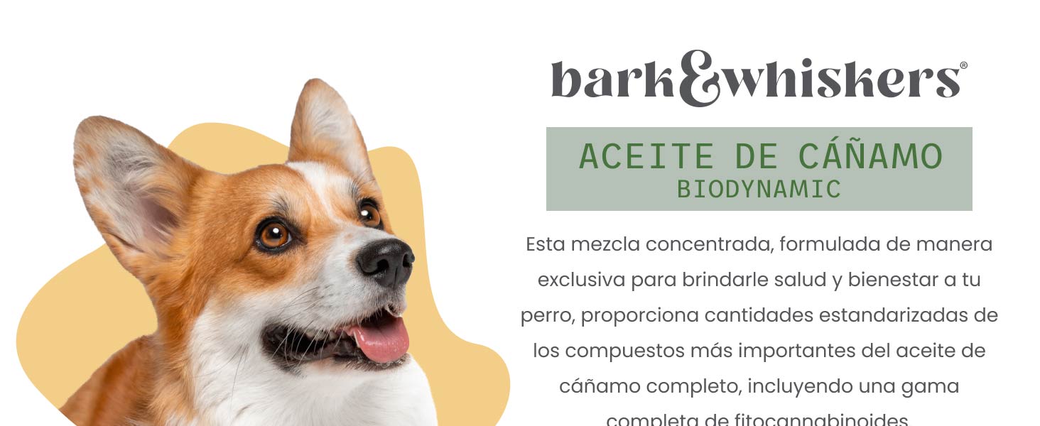 Bark & Whiskers Biodynamic Organic Hemp Oil for Dogs