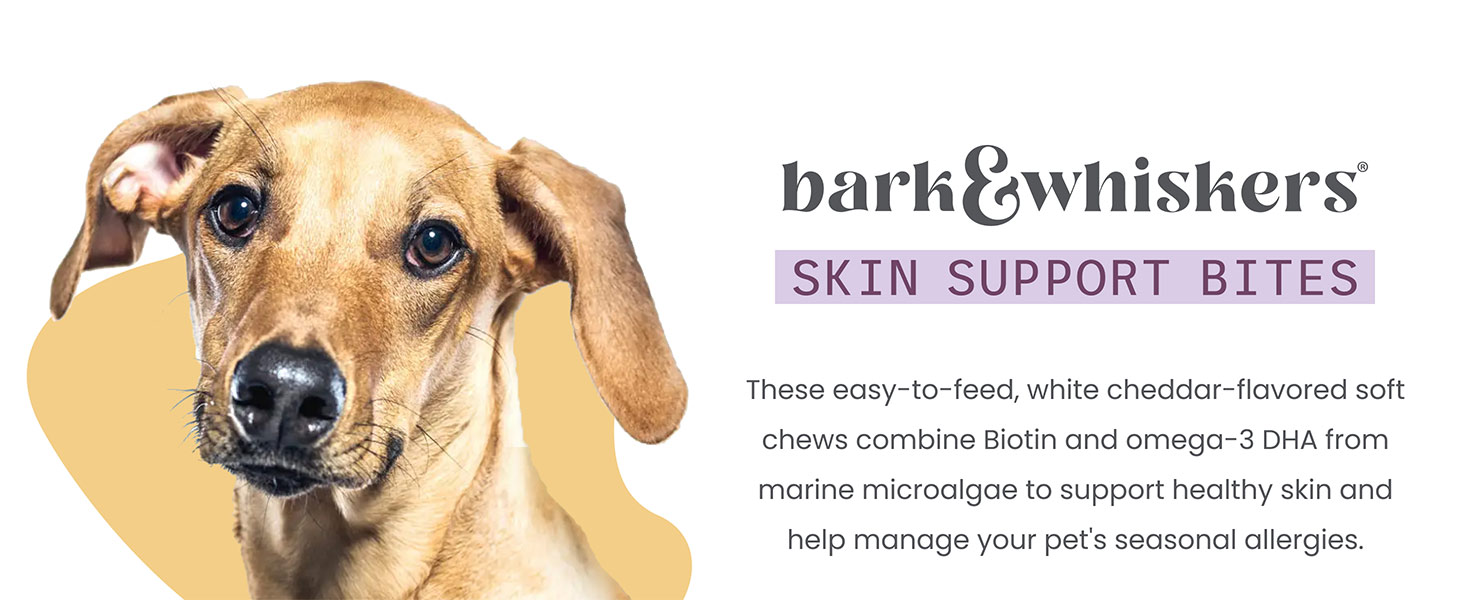 Bark & Whiskers Skin Support Bites
