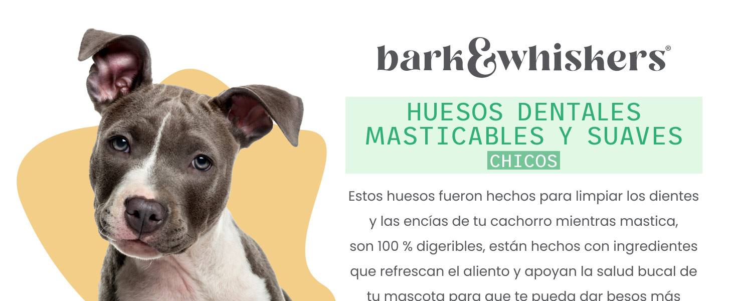 Bark & Whiskers® Gentle Dental Chew Bones - Small