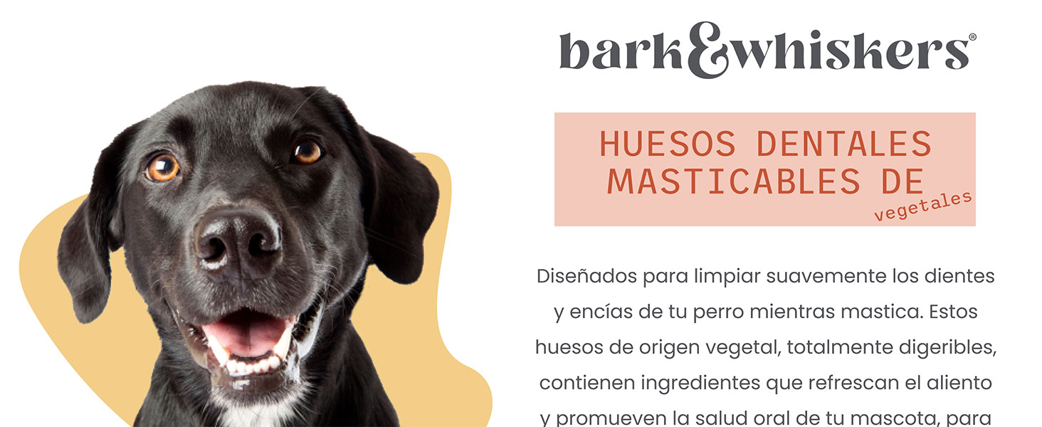 Bark & Whiskers Veggie Dental Chew Bones