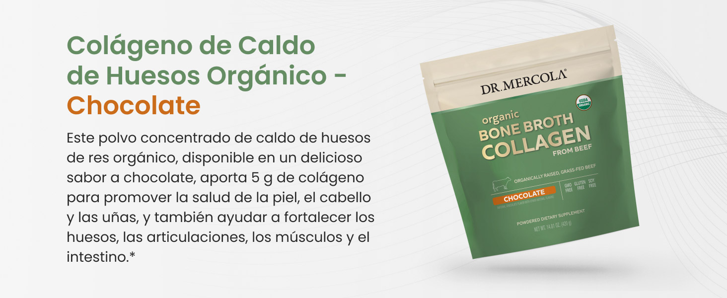 Organic Bone Broth Collagen Powder - Chocolate