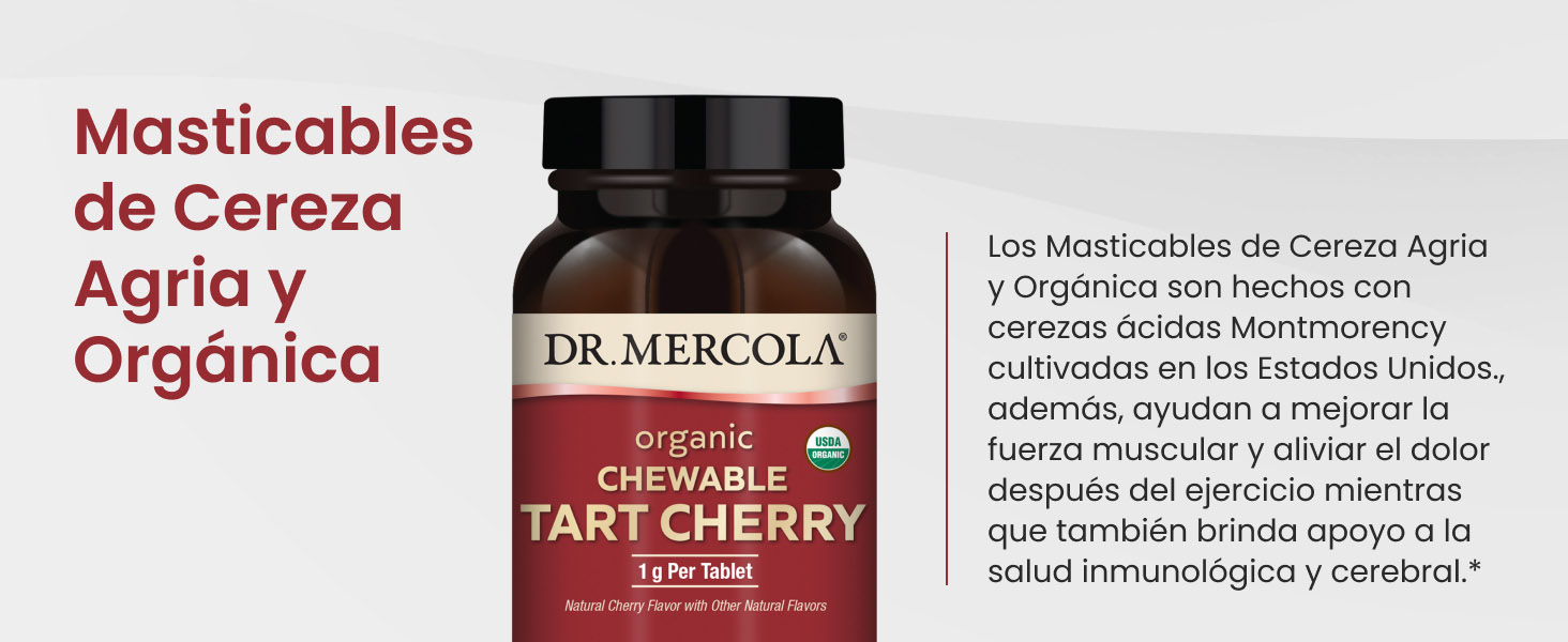 Organic Chewable Tart Cherry