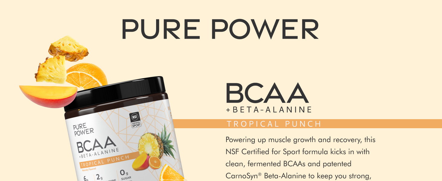 Pure Power BCAA + Beta-Alanine - Tropical Punch