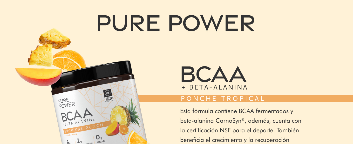 Pure Power BCAA + Beta-Alanine - Tropical Punch