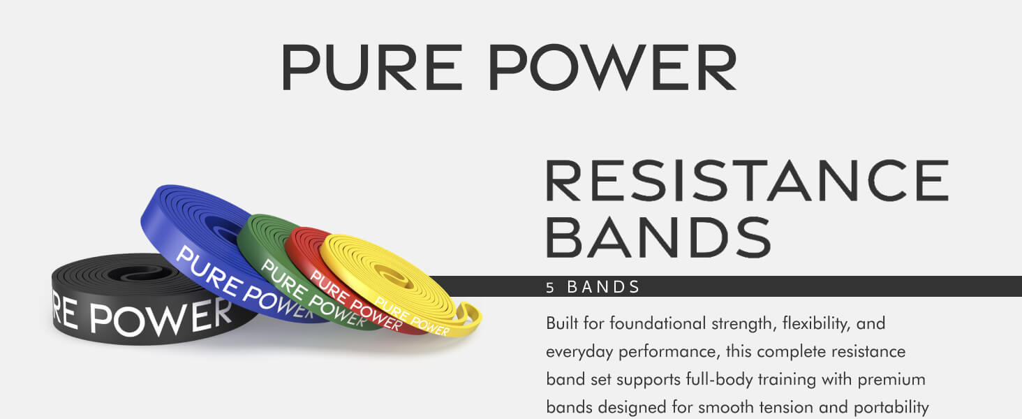 Pure Power Resistance Bands 5pc