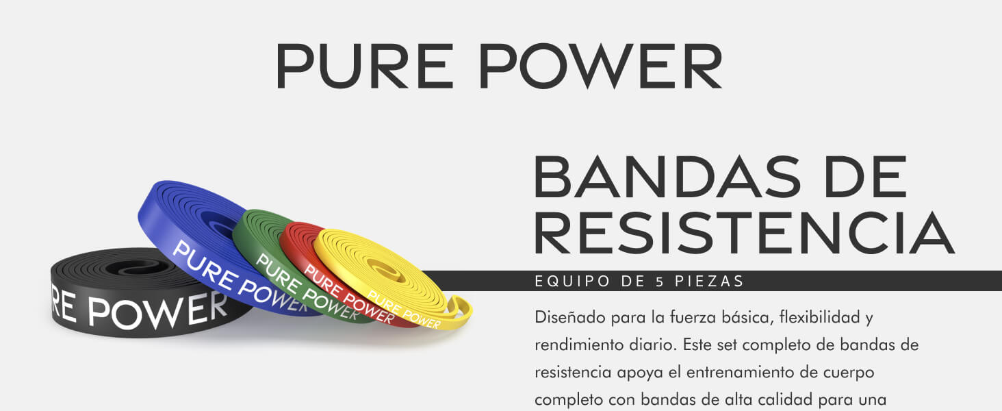 Pure Power Resistance Bands 5pc