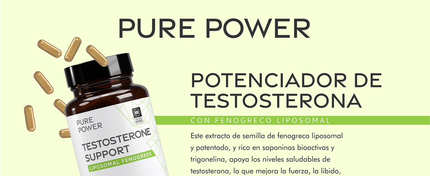 Pure Power Testosterone Support Liposomal Fenugreek