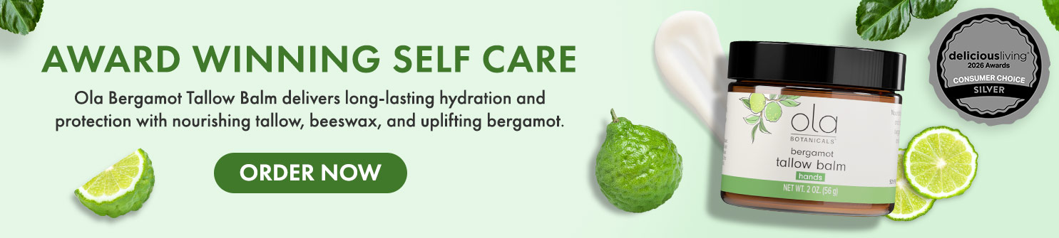 Award Winning Ola Botanicals&reg; Bergamot Tallow Balm