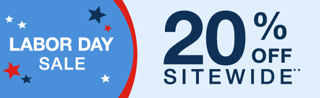 Get 20% Off Sitewide on Labor Day Sale