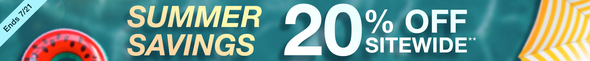 Get 20% Off Sitewide on Summer Savings