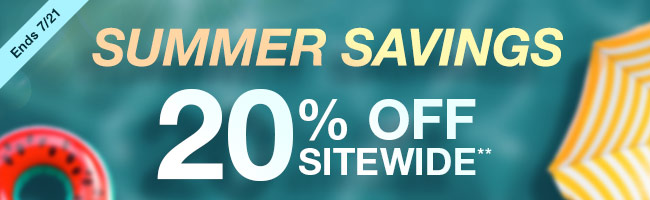 Get 20% Off Sitewide on Summer Savings
