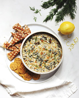 Goat Cheese, Spinach & Artichoke Dip