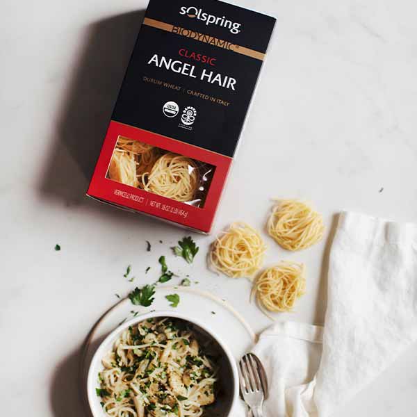Lemony Artichoke Angel Hair