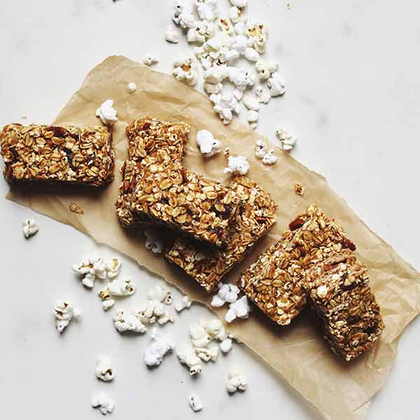 Sweet & Salty Popcorn Granola Bars