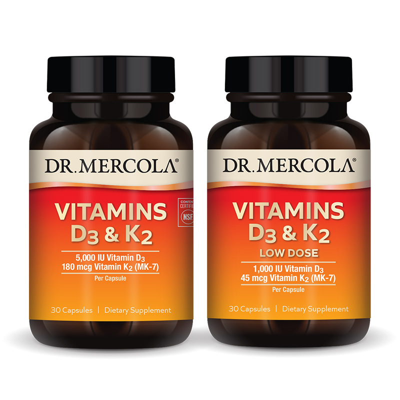 Vitaminas D3 & K2 en Dosis Baja