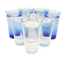 vaso con agua